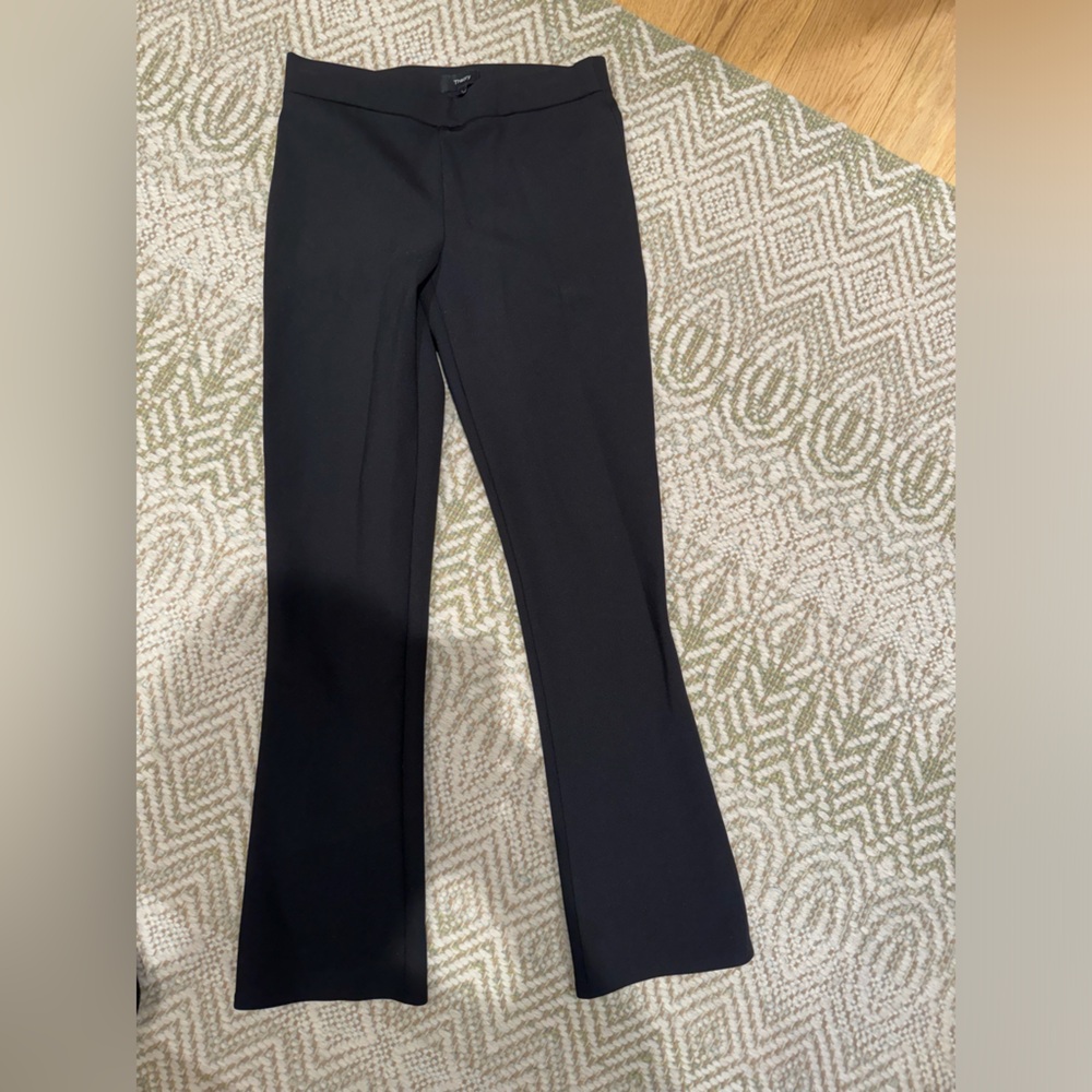 Theory bootcut scuba pants size small black